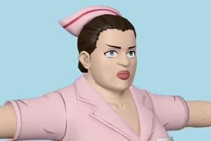 Nurse Girl OPMW, One-Punch-Man-World, toony, female, woman, people, human, xna, characters, rigged